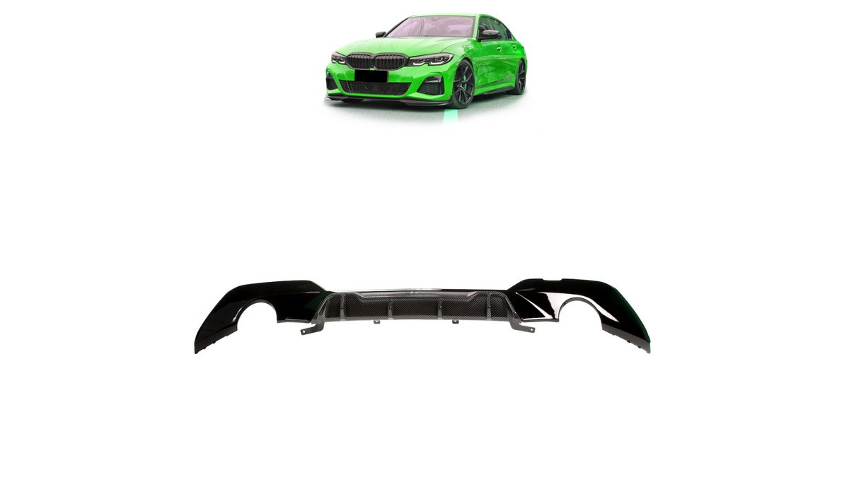 Difuusor BMW 3 G20 G21 tagumine Carbon Look