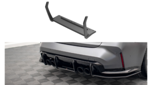 Difuusor BMW 3 G80 M-Pack tagumine Street Pro must-punane