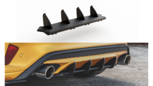Difuusor Ford Focus IV ST tagumine Racing Durability punane