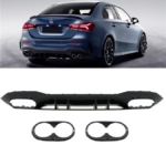 Difuusor Mercedes-Benz A V177 tagumine Läikiv must