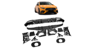 Difuusor Mercedes-Benz A W177 tagumine Läikiv must