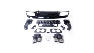 Difuusor Mercedes-Benz C W205 S205 tagumine koos torudega kroom
