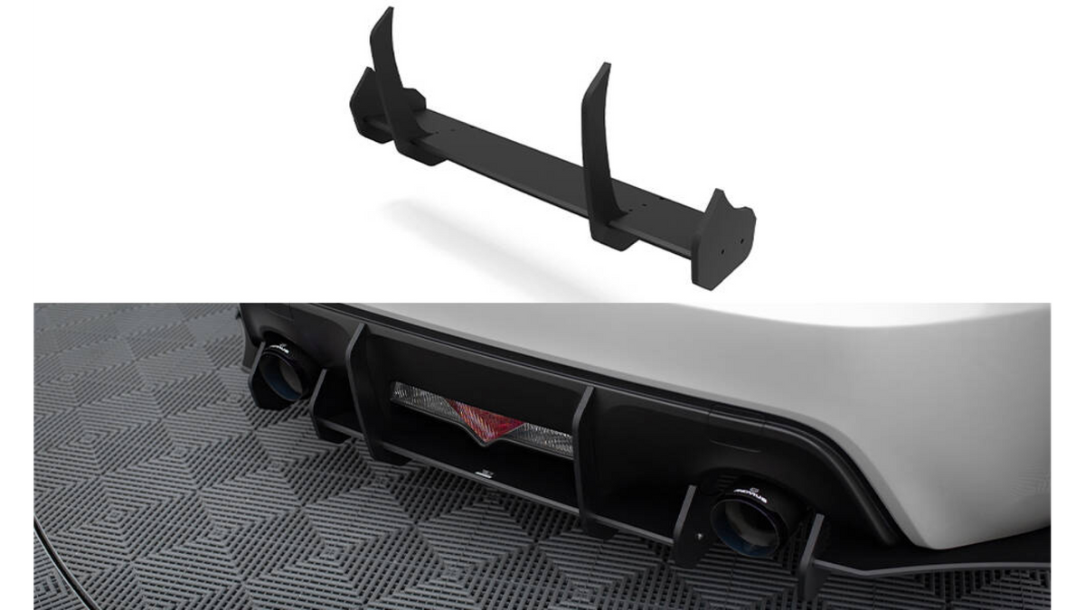 Difuusor Subaru BRZ tagumine Street Pro must-punane