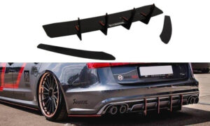 Tagumine Difuusor & tagumised külje splitterid Audi S6 C7 FL