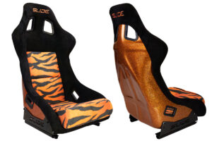 Sportiste SLIDE KS2 Premium oranž must & Graphic Tiger Velour oranž Glitter