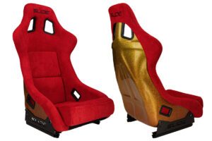Sportiste SLIDE KS2 Premium punane Velour & Gradient Glitter