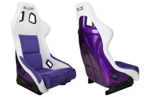 Sportiste SLIDE KS2 Premium valge lilla Velour & lilla Glitter
