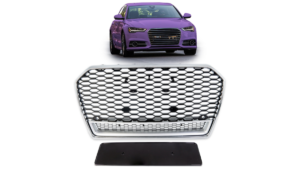 Iluvõre Audi A6 C7 Facelift hõbedane & läikiv must