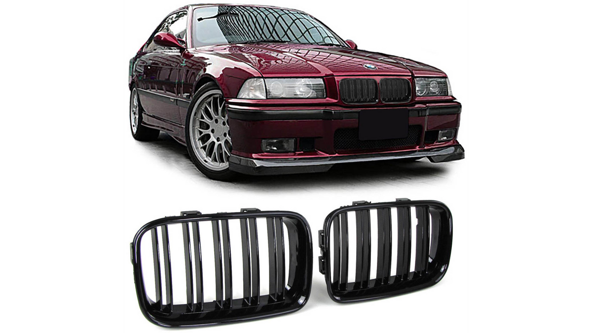 Iluvõre BMW 3 E36 Facelift Compact Dual Line läikiv must