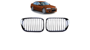 Iluvõre BMW 3 E46 Compact Single Line Läikiv must