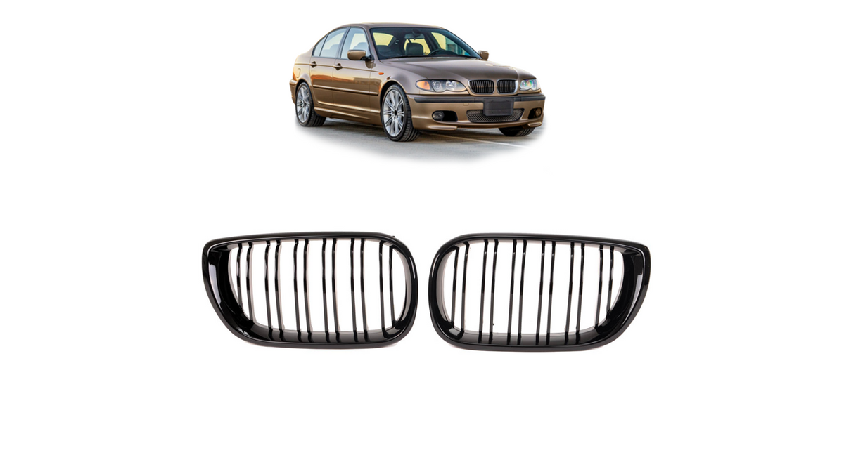 Iluvõre BMW 3 E46 Facelift Compact Dual Line läikiv must