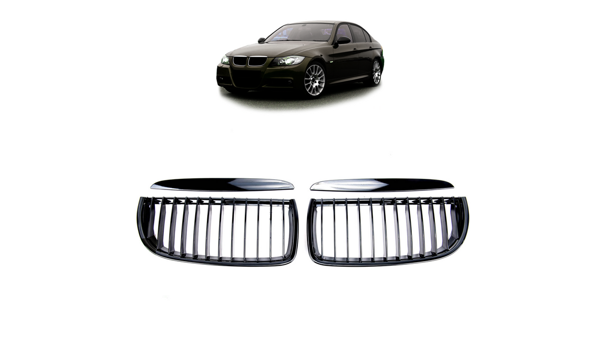 Iluvõre BMW 3 E90 E91 Single Line Läikiv must