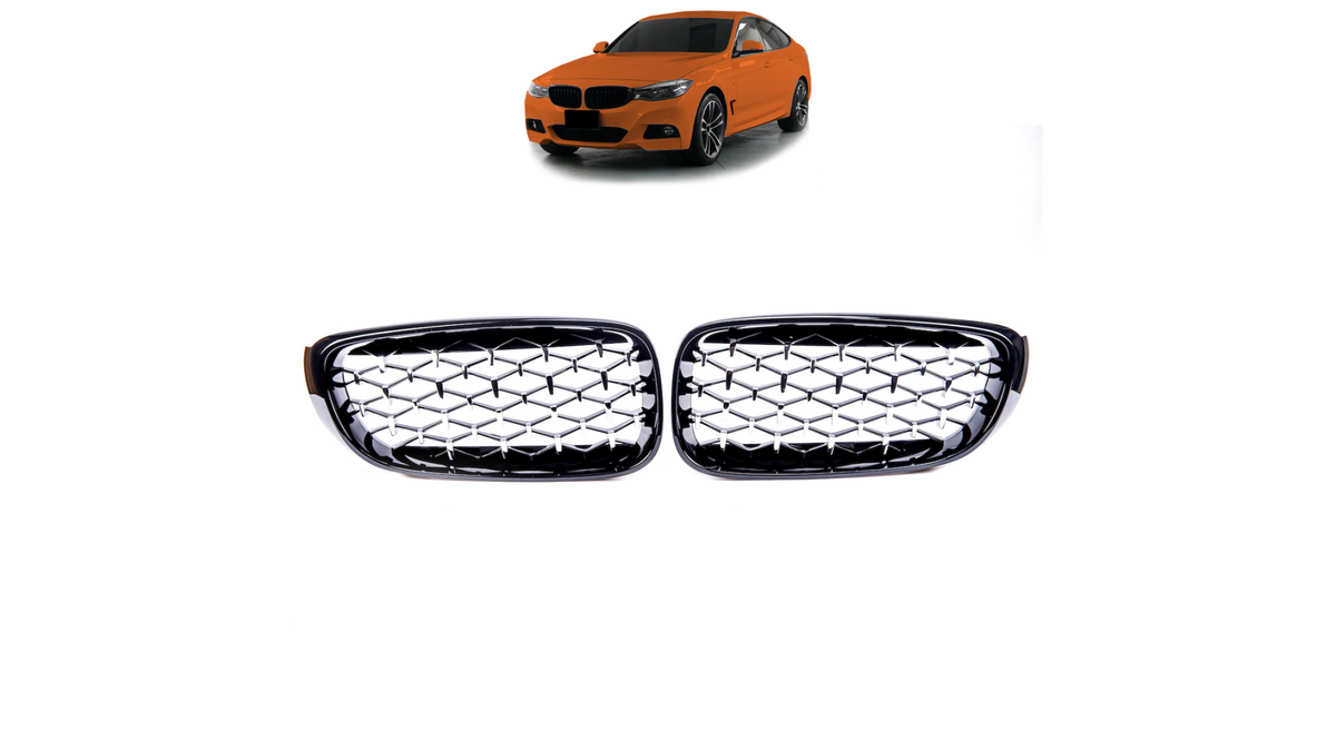 Iluvõre BMW 3 F34 läikiv must & kroom
