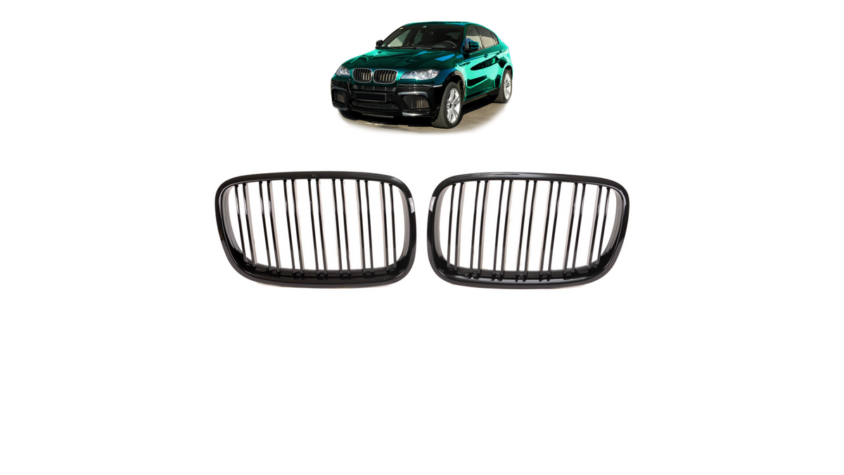 Iluvõre BMW X6 E71 E72 X5 E70 Dual Line läikiv must