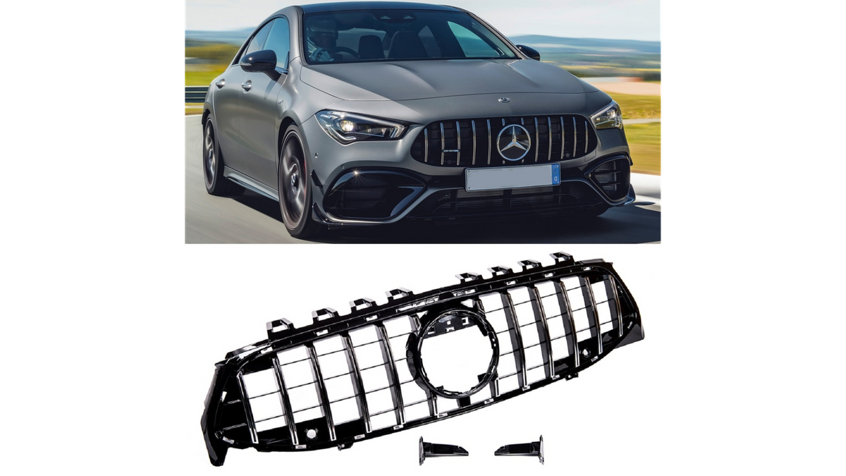 Iluvõre Mercedes-Benz CLA C118 X118 GT kroom & must PDC