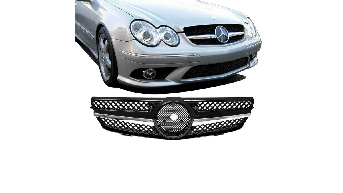 Iluvõre Mercedes-Benz CLK C209 A209 kroom & must