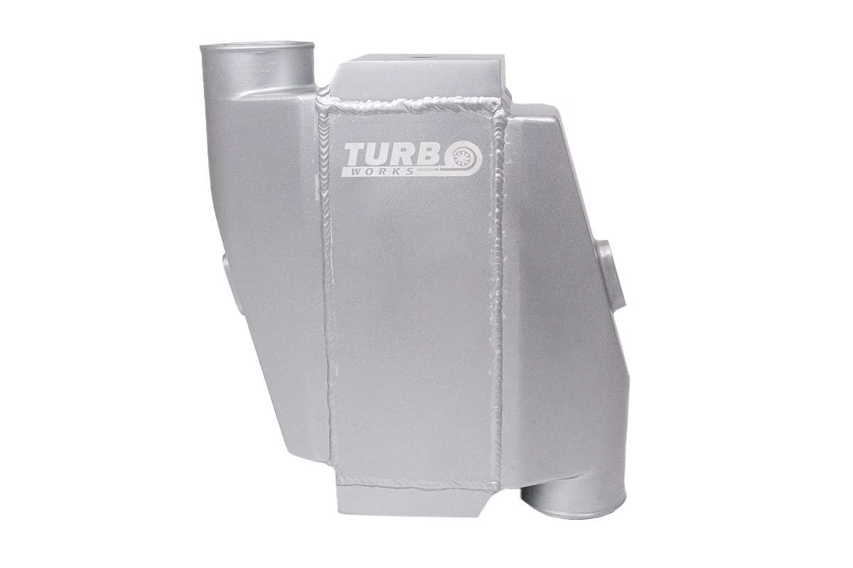 TurboWorks Vesi-Intercooler 255x115x115 3" 2x90° ümberpööratud