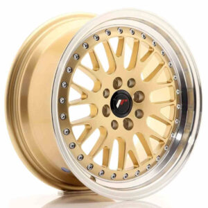 JR Wheels (JR Veljed) JR10 16x7 ET30 4x100/108 Gold w/Machined Lip