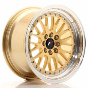 JR Wheels (JR Veljed) JR10 16x8 ET20 4x100/108 Gold w/Machined Lip