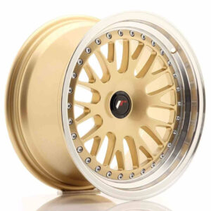 JR Wheels (JR Veljed) JR10 16x8 ET20 Blank Gold w/Machined Lip