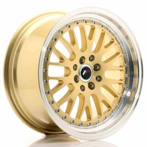 JR Wheels (JR Veljed) JR10 17x8 ET35 4x100/114 Gold w/Machined Lip