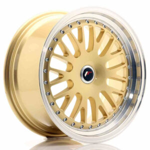 JR Wheels (JR Veljed) JR10 17x8 ET35 Blank Gold w/Machined Lip