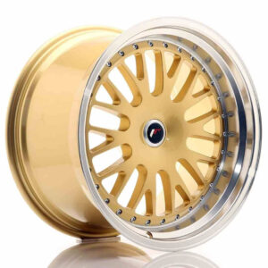 JR Wheels (JR Veljed) JR10 19x11 ET15-30 Blank Gold w/Machined Lip