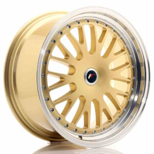 JR Wheels (JR Veljed) JR10 19x8.5 ET20-35 Blank Gold w/Machined Lip