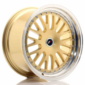 JR Wheels (JR Veljed) JR10 19x9.5 ET20-35 Blank Gold w/Machined Lip