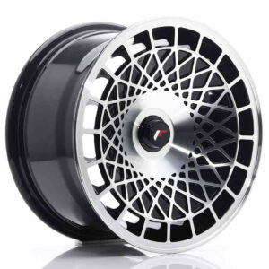 JR Wheels (JR Veljed) JR14 15x8 ET20-25 Blank Gloss Black Machined Face