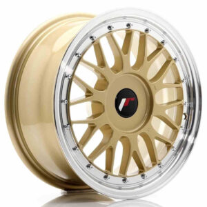 JR Wheels (JR Veljed) JR23 16x7 ET20-45 BLANK Gold w/Machined Lip