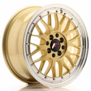 JR Wheels (JR Veljed) JR23 16x7 ET20 4x100/108 Gold w/Machined Lip