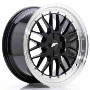 JR Wheels (JR Veljed) JR23 18x8.5 ET25-48 5H BLANK Gloss Black w/Machined Lip
