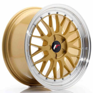 JR Wheels (JR Veljed) JR23 18x8.5 ET25-48 5H BLANK Gold w/Machined Lip