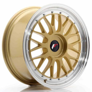 JR Wheels (JR Veljed) JR23 18x8 ET30-45 BLANK Gold w/Machined Lip