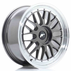 JR Wheels (JR Veljed) JR23 18x8 ET30-45 BLANK Hyper Gray w/Machined Lip