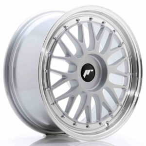 JR Wheels (JR Veljed) JR23 18x8 ET30-45 BLANK Hyper Silver w/Machined Lip