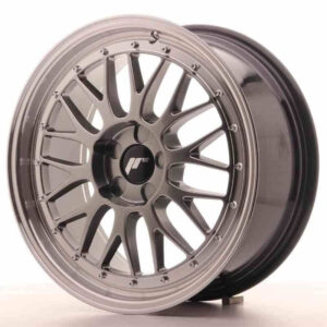 JR Wheels (JR Veljed) JR23 18x8 ET40-45 5H BLANK Hyper Black w/Machined Lip