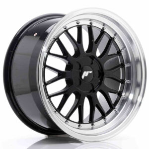 JR Wheels (JR Veljed) JR23 18x9.5 ET25-48 5H BLANK Gloss Black w/Machined Lip