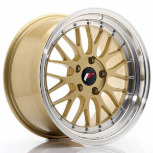 JR Wheels (JR Veljed) JR23 18x9.5 ET35 5x120 Gold w/Machined Lip