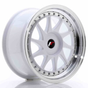 JR Wheels (JR Veljed) JR26 17x9 ET20-35 BLANK White w/Machined Lip
