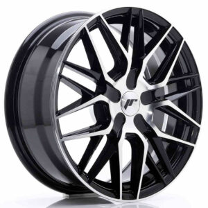 JR Wheels (JR Veljed) JR28 17x7 ET35-45 BLANK Gloss Black Machined Face
