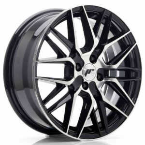 JR Wheels (JR Veljed) JR28 17x7 ET40 4x100 Gloss Black Machined Face