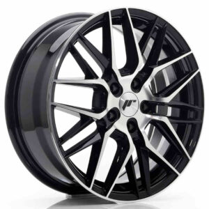 JR Wheels (JR Veljed) JR28 17x7 ET40 5x112 Gloss Black Machined Face