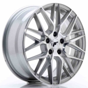 JR Wheels (JR Veljed) JR28 17x7 ET40 5x112 Silver Machined Face