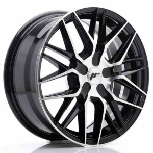 JR Wheels (JR Veljed) JR28 17x8 ET25-40 BLANK Gloss Black Machined Face