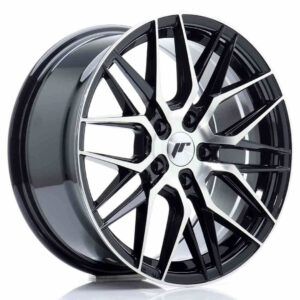 JR Wheels (JR Veljed) JR28 17x8 ET40 5x112 Gloss Black Machined Face