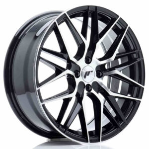 JR Wheels (JR Veljed) JR28 18x7.5 ET40 4x100 Gloss Black Machined Face