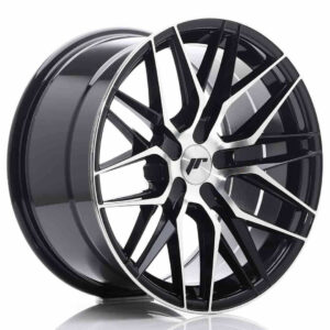JR Wheels (JR Veljed) JR28 18x9.5 ET20-40 5H BLANK Gloss Black Machined Face