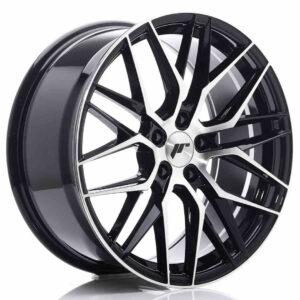 JR Wheels (JR Veljed) JR28 19x8.5 ET40 5x114.3 Gloss Black Machined Face